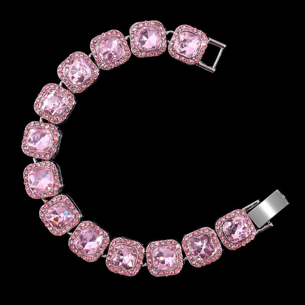 Bracelet en chaîne orné de strass