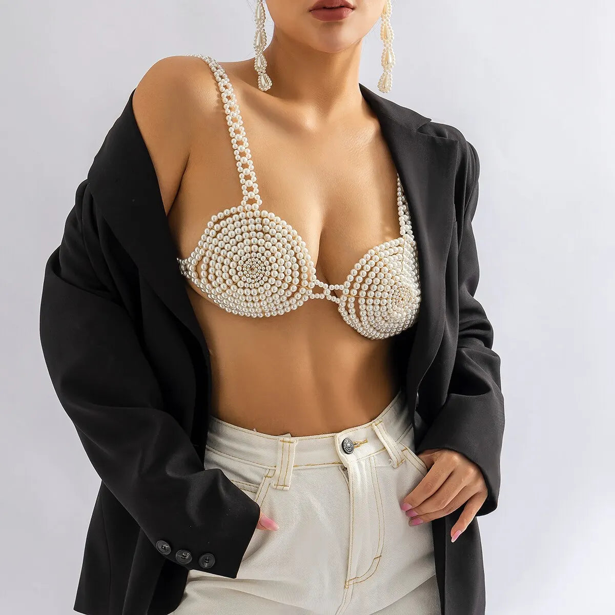 Soutien gorge en perles