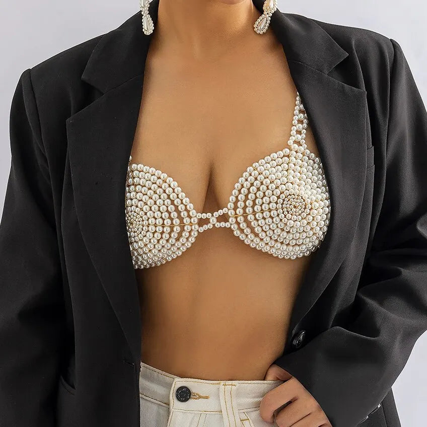 Soutien gorge en perles